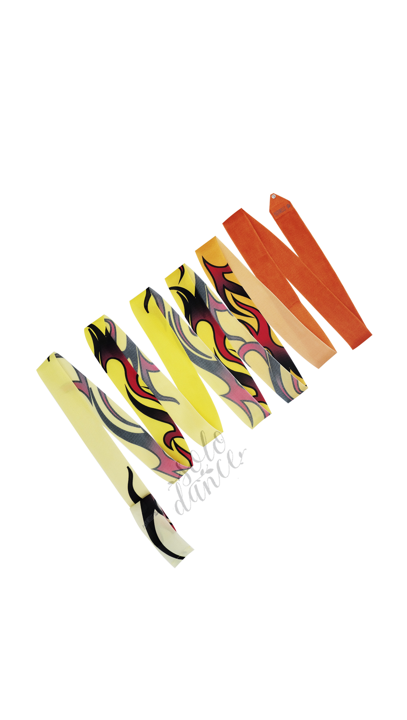 Pastorelli Luxury ARCHE' FLAME gymnastická stuha 5 m 05989 Orange-Yellow-Light yellow FIG