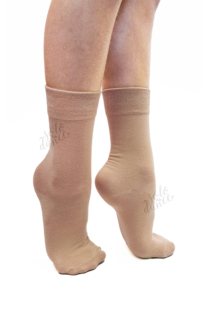 Tanečné ponožky BALESPO SK20.1 telové veľ. 35-38