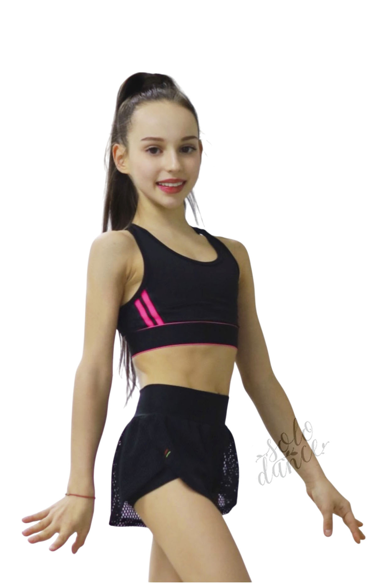 Dvojité gymnastické šortky GRAND PRIX SILVIA veľ. 158