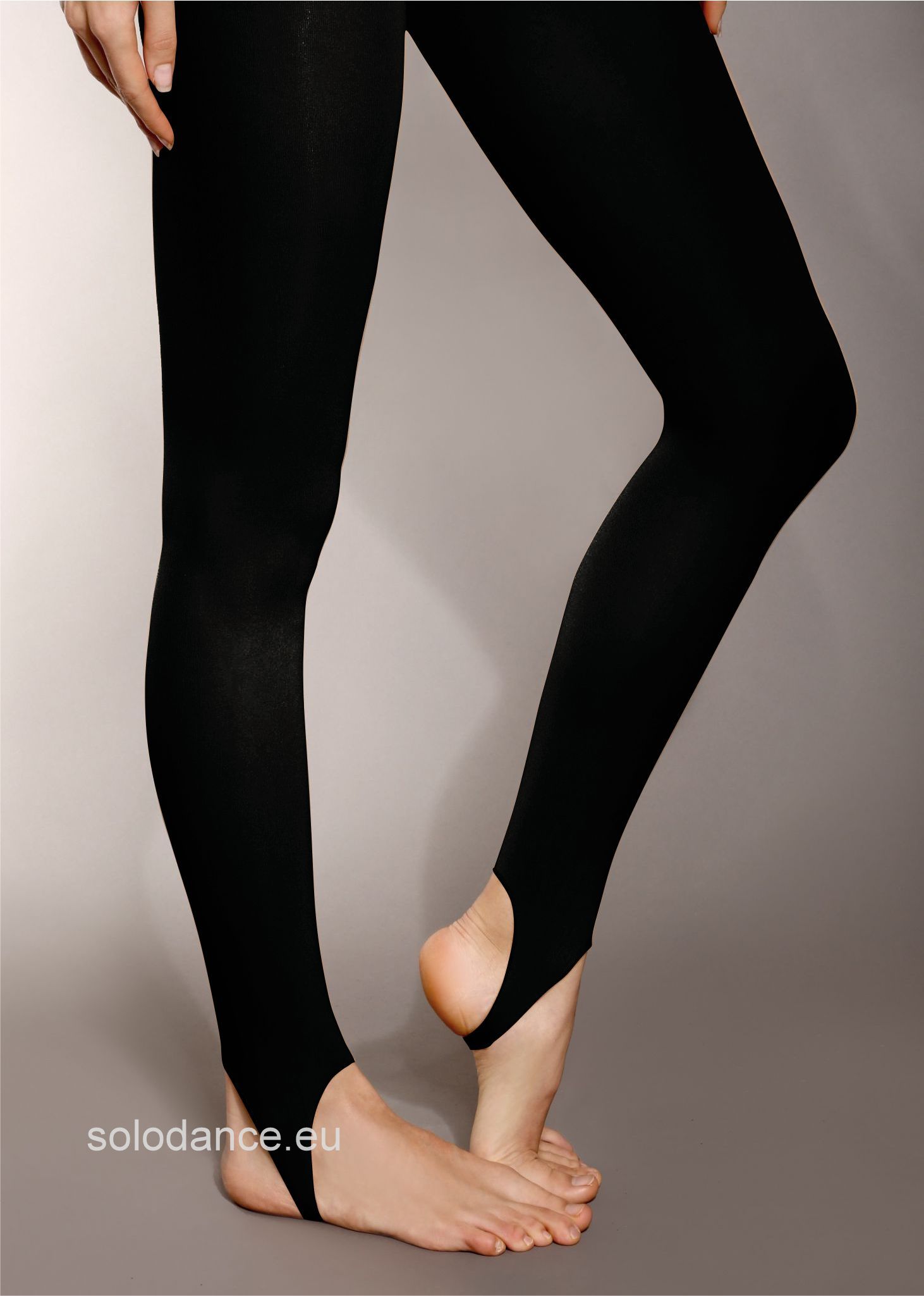 Pančuchové nohavice s výrezom pod pätu PRIDANCE (70 DEN) 399 BLACK čierne veľ. 12/14
