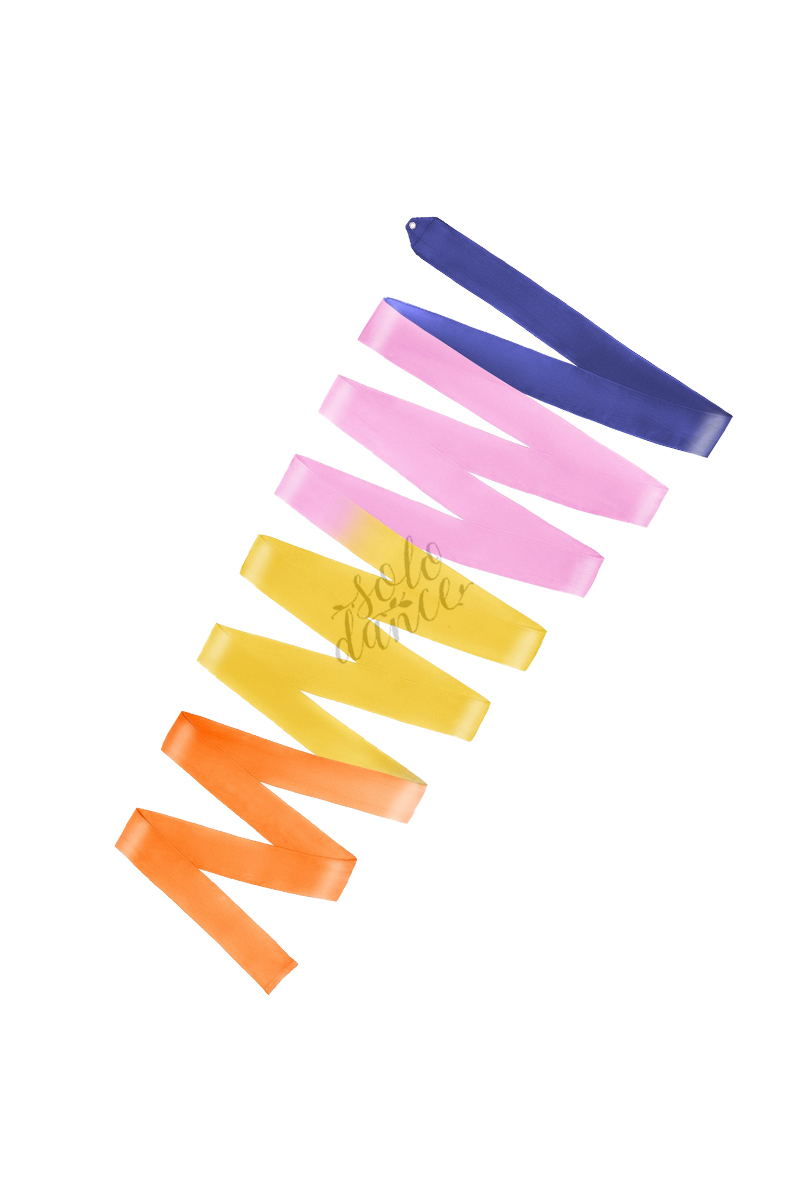 Gymnastická stuha AMAYA Multicolor Silk 6 m 33023017 Blue-Pink-Yellow-Orange