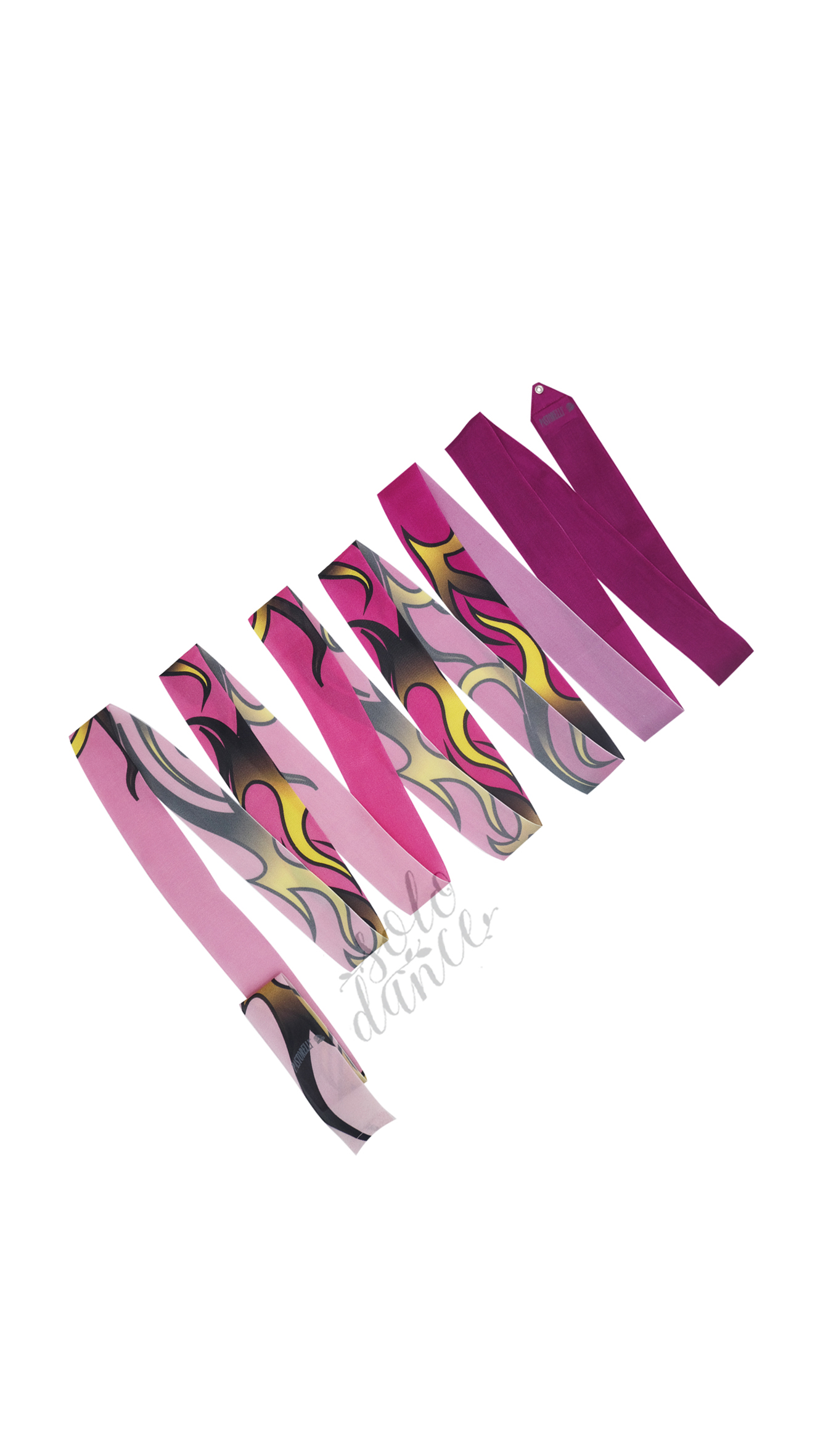 Pastorelli Luxury ARCHE' FLAME gymnastická stuha 5 m 05990 Purple-Pink-Light pink FIG