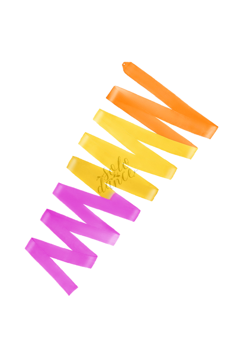 Gymnastická stuha AMAYA Multicolor Silk 6 m 33023017 Blue-Pink-Yellow-Orange