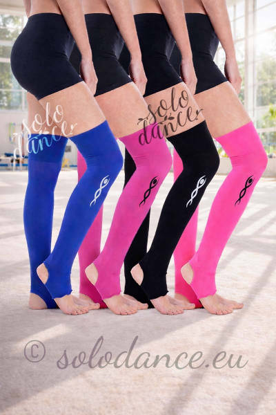 Štucne s otvorom na pätu dlhé VENTURELLI čierne veľ. XXS/XS image