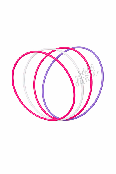 Gymnastická obruč (český výrobok)  75 cm ružová