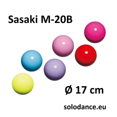 Lopta na modernú gymnastiku Sasaki M-20B P neonová ružová 17 cm