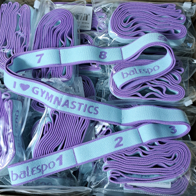 Posilňovacia guma na cvičenie Balespo Junior PGB-003 (10 sekcií) tyrkysová