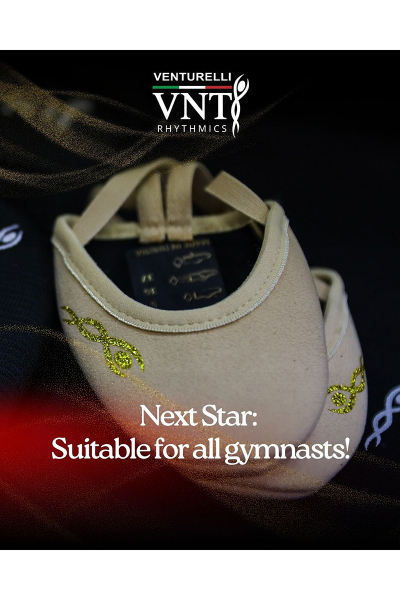 Gymnastické špičky textilné Venturelli STAR telové veľ. L (40-41)