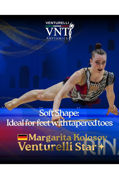 Gymnastické špičky textilné Venturelli RG SOFT SHAPE veľ. X (31-33)