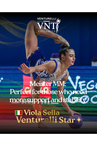 Gymnastické špičky textilné Venturelli RG MEISTER MM telové vel. XXL